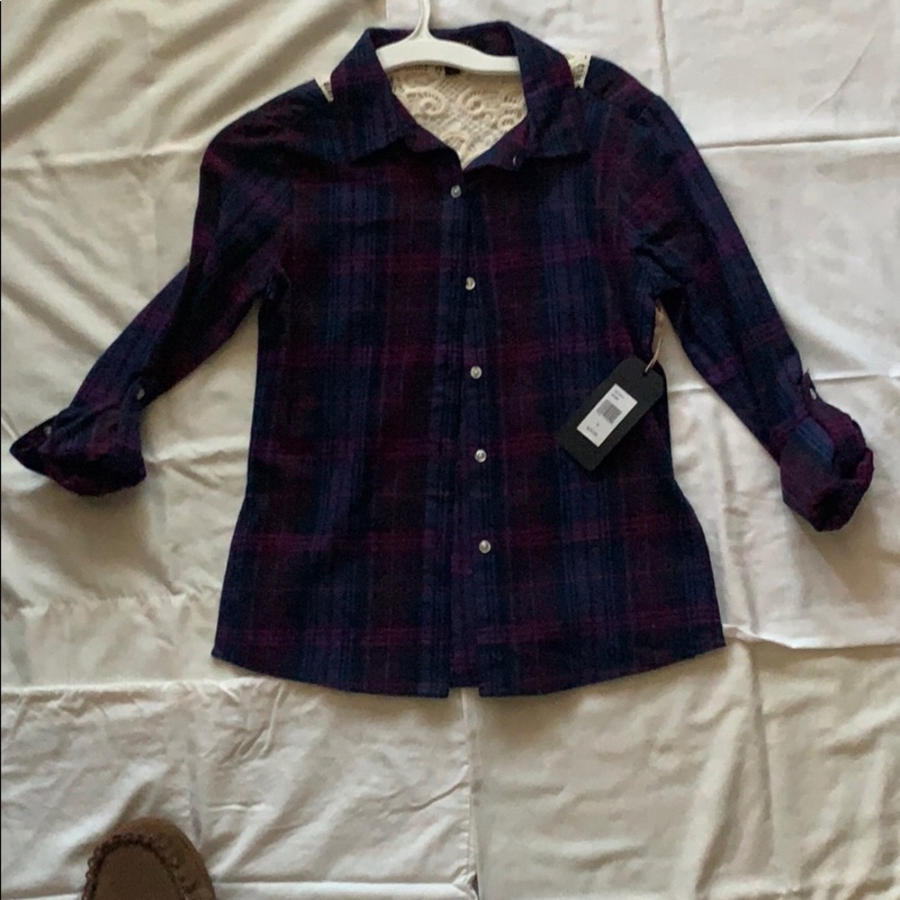 Long sleeve flannel “Rodeo” dress shirt